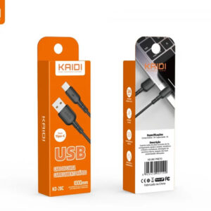 Cabo USB para Tipo-C Kaidi KD-28C 100cm