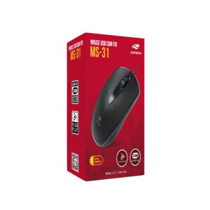 Mouse USB MS-31BK Preto